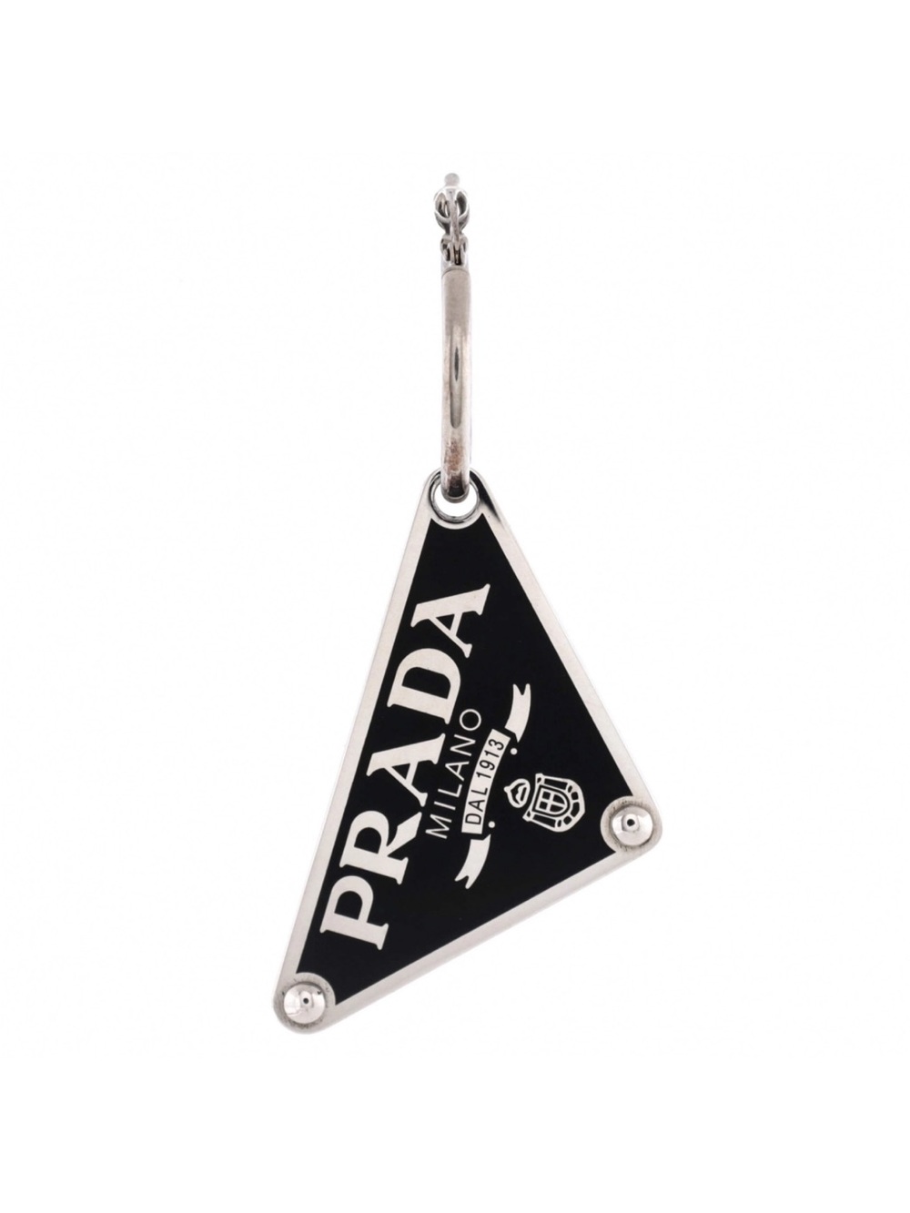 Prada Single Earring Sterling Silver.
